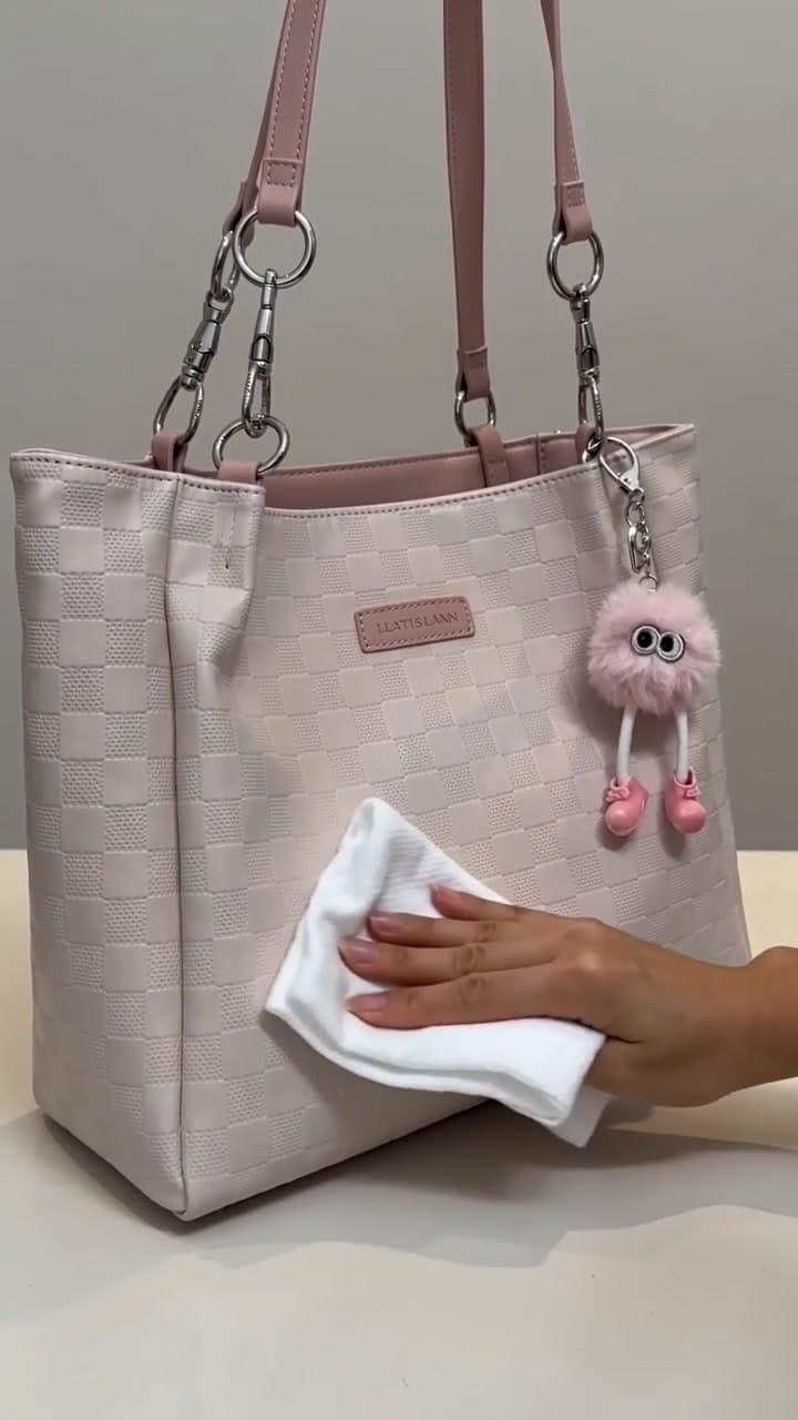 Ảnh bìa Túi tote nữ họa tiết ô vuông